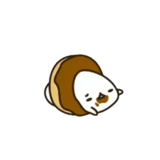 🍥 Kreskówka, Pączek, Kawaii, Słodkie, Jedzenie telegram sticker