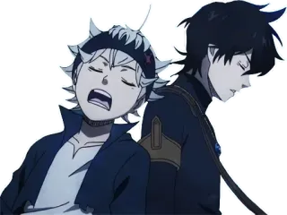 Black Clover // @MINATOSTICKERS whatsapp stickers