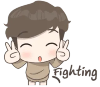 ✌️ fighting Dibujos animados, Emoji, Pelea, Apoyo, Lindo, Animado telegram sticker