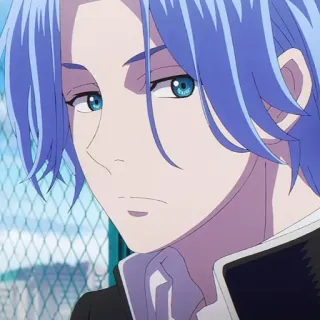 💎 Reki Kyan SK8 the Infinity anime, blue hair, character, sk8 the infinity, reki kyan telegram sticker