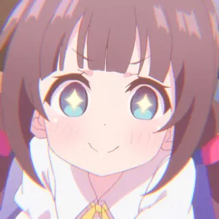 🤩 anime, cute, cartoon, smiling, child, girl whatsapp sticker