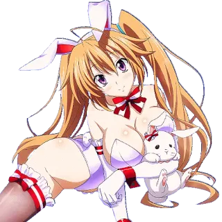 😚 Anime, Bunny Girl, Sexy, Dessin animé, Illustration whatsapp sticker
