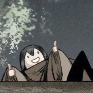 ⚫ Daumen hoch, Anime, Manga, Cartoon, Glücklich, Figur telegram sticker