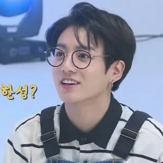🌸 한성? persona, coreano, gafas, hombre, niño, pregunta whatsapp sticker