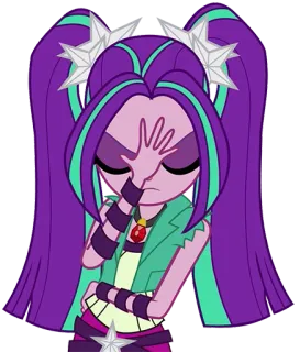🤦‍♀️ Aria Blaze My Little Pony: Equestria Girls Dibujos animados, Chica, Aria Blaze, Equestria Girls, My Little Pony telegram sticker