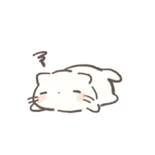 💌 猫, 小猫, 可爱, 睡觉, 动物, 宠物, 懒 telegram sticker