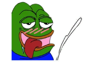 💦 Pepe the Frog pepe, sapo, meme, cultura da internet, desenho animado, expressão telegram sticker