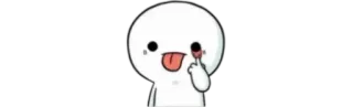 ✨ Kartun, Gestur ofensif, Jari tengah, Gambar stik telegram sticker