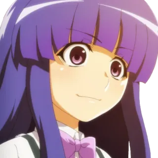 🥴 Rika Furude Higurashi: When They Cry Anime, Kawaii, Rika Furude, Higurashi, Manga whatsapp sticker