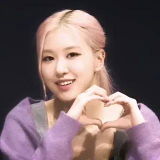 🌹 Rose kpop, rosa, blackpink, cantante, corazón, ídolo, celebridad whatsapp sticker