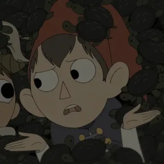 🍫 Wirt Over the Garden Wall 卡通, 沃特, 花园墙外, 动画, 角色, 表情, 冒险 telegram sticker