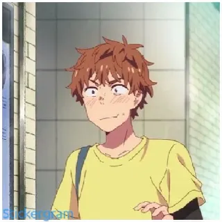 😰 Kazuya Kinoshita Rent-A-Girlfriend Anime, Karakter, Rent-A-Girlfriend, Kazuya, Kinoshita telegram sticker