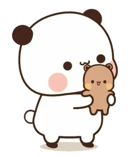 🐼 Panda, Ours, Mignon, Dessin animé, Animal, Amitié, Amour whatsapp sticker