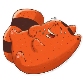🤣 การ์ตูน, แมว, สัตว์, มีความสุข, ตลก, สติกเกอร์ telegram sticker