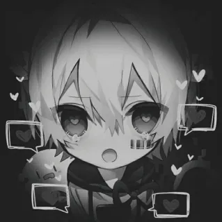 🌸 Anime, Hati, Lucu, Kawaii, Stiker telegram sticker