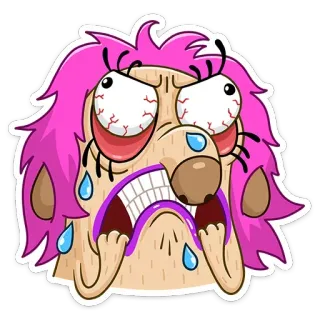 😡 Kartun, Berlebihan, Karakter, Lucu, Gila, Komik, Ekspresi whatsapp sticker
