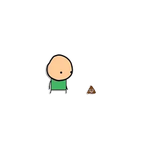 💩 Cyanide and Happiness, Cartoon, Cacca telegram sticker