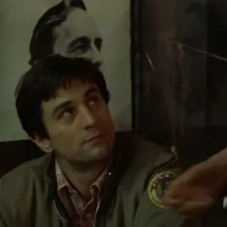 ➰ Robert De Niro Taxi Driver film, taxi, chauffeur, robert de niro whatsapp sticker