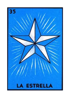 ⭐️ LA ESTRELLA 로또, 별, 파란색, 흰색, 멕시코, 스페인어 telegram sticker