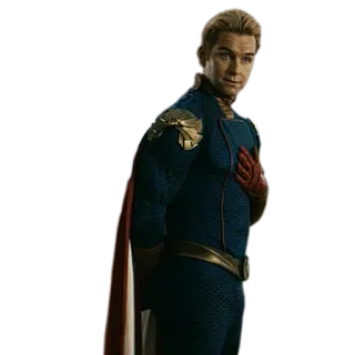 🙄 Homelander The Boys Superheld, Bösewicht, Umhang, blauer Anzug telegram sticker