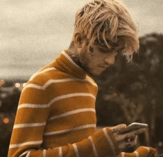 💙 Lil Peep Lil Peep, นักดนตรี, แร็ปเปอร์, ภาพบุคคล, นักร้อง, คน telegram sticker