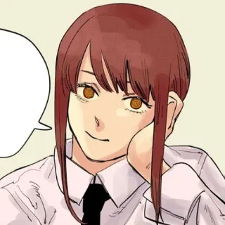 🍒 Makima Chainsaw Man Anime, Manga, Charakter, Makima, Chainsaw Man telegram sticker