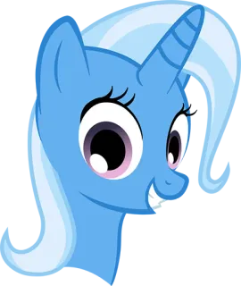 😊 Trixie Lulamoon My Little Pony Trixie, Einhorn, Pony, My Little Pony, Blau telegram sticker
