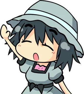✋ anime, cartoon, cute, chibi, character, kawaii telegram sticker
