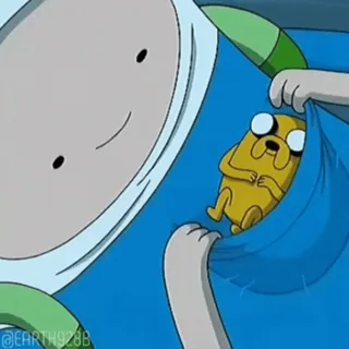 😎 Finn Adventure Time Finn, Jake, Adventure Time, Cartoon, Friendship, Funny, Animation telegram sticker