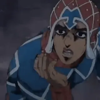 😰 Guido Mista JoJo's Bizarre Adventure anime, manga, jojo, mista, character telegram sticker