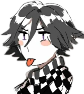 😛 Kokichi Oma Danganronpa 애니메이션, 만화, 캐릭터, 코키치, 단간론파, 스티커 telegram sticker
