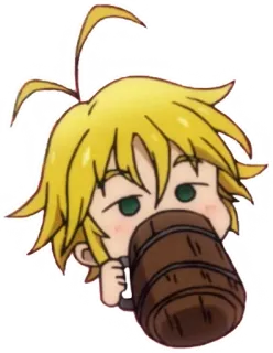 🍺 Meliodas Seven Deadly Sins Anime, Dessin animé, Meliodas, Seven Deadly Sins, Personnage, Boire telegram sticker