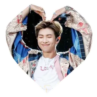 💙 RM RM, BTS, K-pop, cuore, cantante, artista telegram sticker