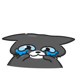 😭 piangere, gatto, triste, lacrime, emozioni telegram sticker
