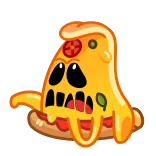 🤦‍♂️ pizza, kartun, makanan, monster, lucu, imut telegram sticker