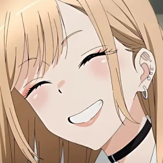 🥟 anime, girl, smiling, cute, happy telegram sticker