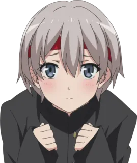 🙁 Anime, Personagem, Retrato, Fofo, Mangá telegram sticker