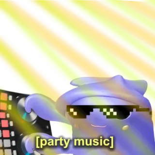 💿 [party music] festa, música, dj, pixel art, óculos de sol whatsapp sticker