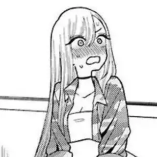 📀 Animé, Manga, Rougir, Surpris(e), Féminin, Dessin animé telegram sticker