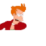 🤑 Fry Futurama futurama, fry, kartun, pixel art, acara tv telegram sticker