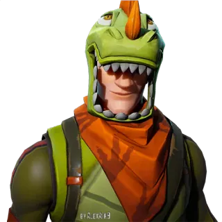 😄 BY ALEKSA13 fortnite, dinossauro, personagem, skin telegram sticker
