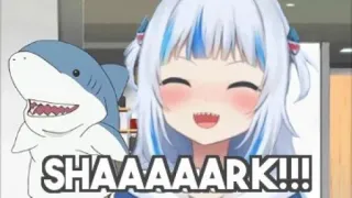 🦈 Gawr Gura SHAAAAARK!!! Anime, Tiburón, Youtuber Virtual, VTuber, Gawr Gura, Lindo whatsapp sticker