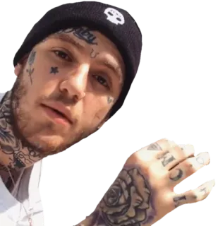 😕 Lil Peep Baby lil peep, แร็ปเปอร์, รอยสัก, รอยสักหน้า, เพลง telegram sticker