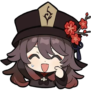 😅 Hu Tao Genshin Impact Anime, Video game, Personagem, Fofo, Genshin Impact, Hu Tao telegram sticker