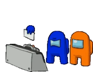 🔪 Among Us game, space, imposter, teamwork, characters telegram sticker