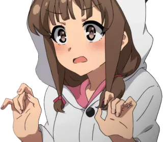 😱 动漫, 女孩, 卡通, 可爱, 卡哇伊 telegram sticker