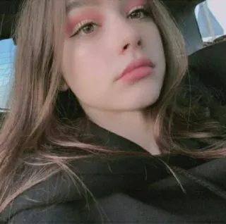 ⭐ mujer, chica, retrato, cara, maquillaje, rosa, belleza telegram sticker