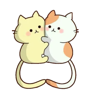 🐱 cat, cute, kawaii, animal, friendship telegram sticker