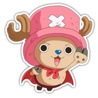 😮 Tony Tony Chopper One Piece Anime, One Piece, Tony Tony Chopper, Personagem, Desenho animado telegram sticker