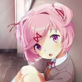 😍 Natsuki Doki Doki Literature Club! telegram sticker